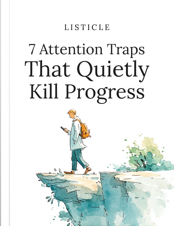 7 Attention Traps That Quietly Kill Progress Listicle